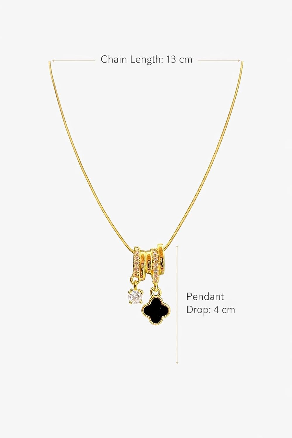 Anti Tarnish Pendant Necklace for Women | Gold Plated Locket | Charm Necklace