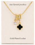 Anti Tarnish Pendant Necklace for Women | Gold Plated Locket | Charm Necklace