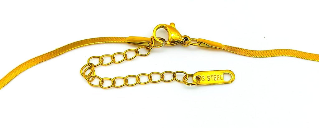 Stylish 18K Gold Plated Necklace Set Anti Tarnish