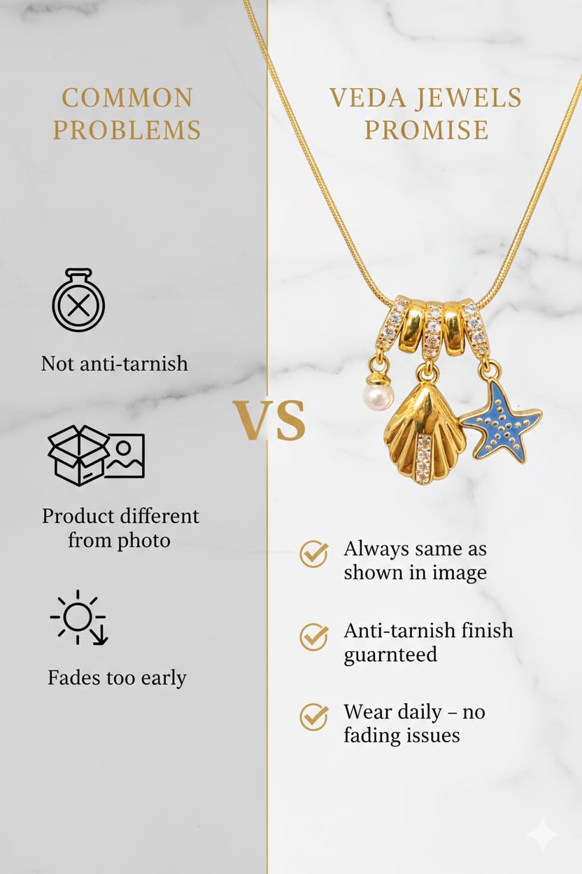 Anti Tarnish Pendant Necklace Perfect Chain for Everyday Wear