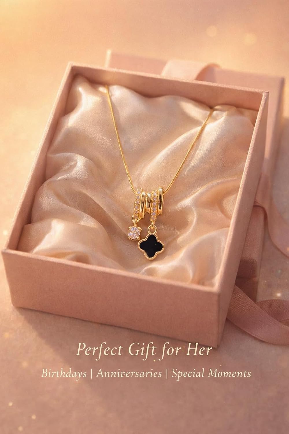 Anti Tarnish Pendant Necklace for Women | Gold Plated Locket | Charm Necklace
