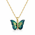 Butterfly Pendant Necklace Stylish Golden Necklace Anti Tarnish