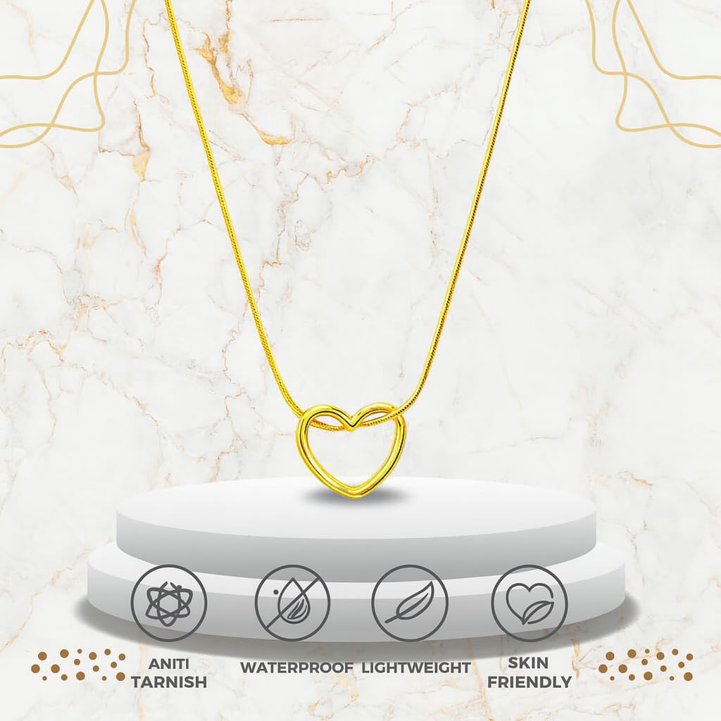 Gold Necklace For Skin Friendly Waterproof Fashion Jewellery