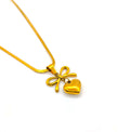 Skin-Friendly Golden Heart Necklace For Women