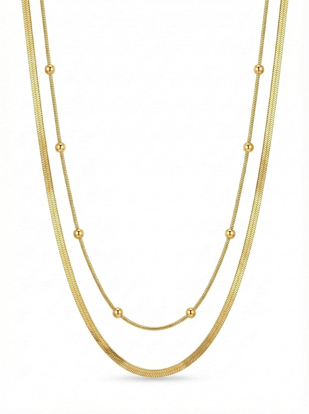 2 Layer Gold Plated Anti Tarnish Necklace