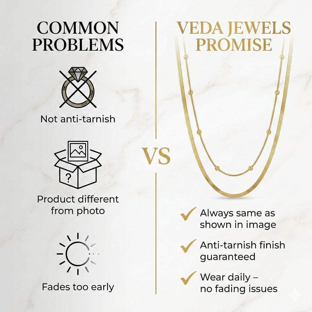 2 Layer Gold Plated Anti Tarnish Necklace