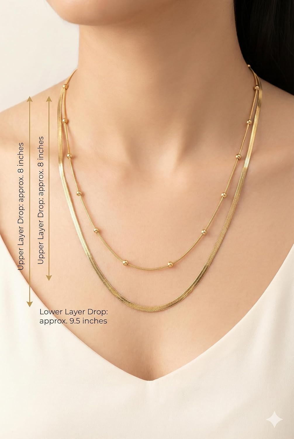 2 Layer Gold Plated Anti Tarnish Necklace