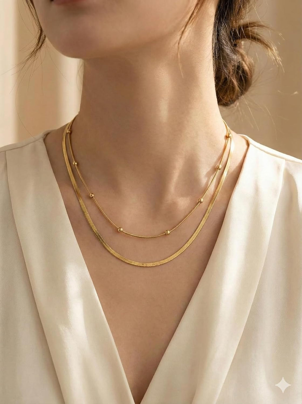 2 Layer Gold Plated Anti Tarnish Necklace