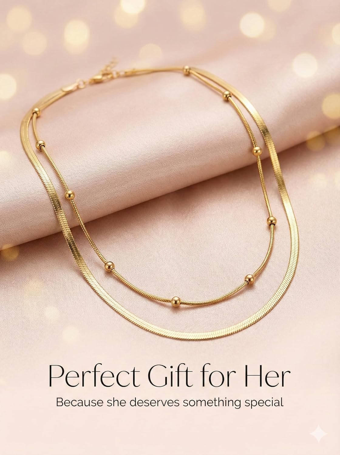 2 Layer Gold Plated Anti Tarnish Necklace