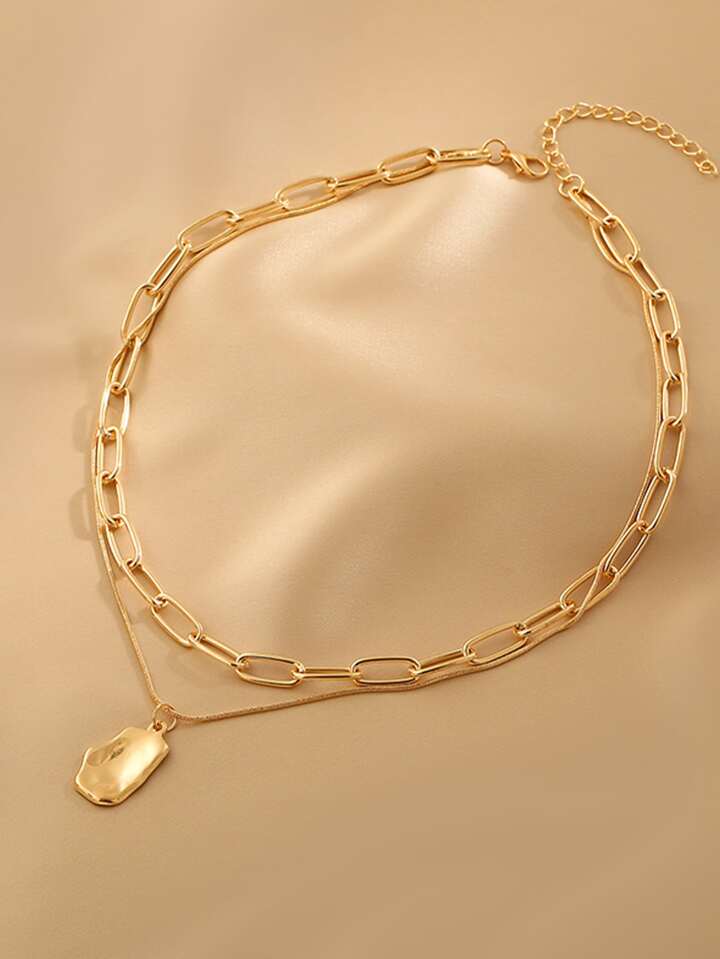 Trendy Anti Tarnish Necklace Gold Plated