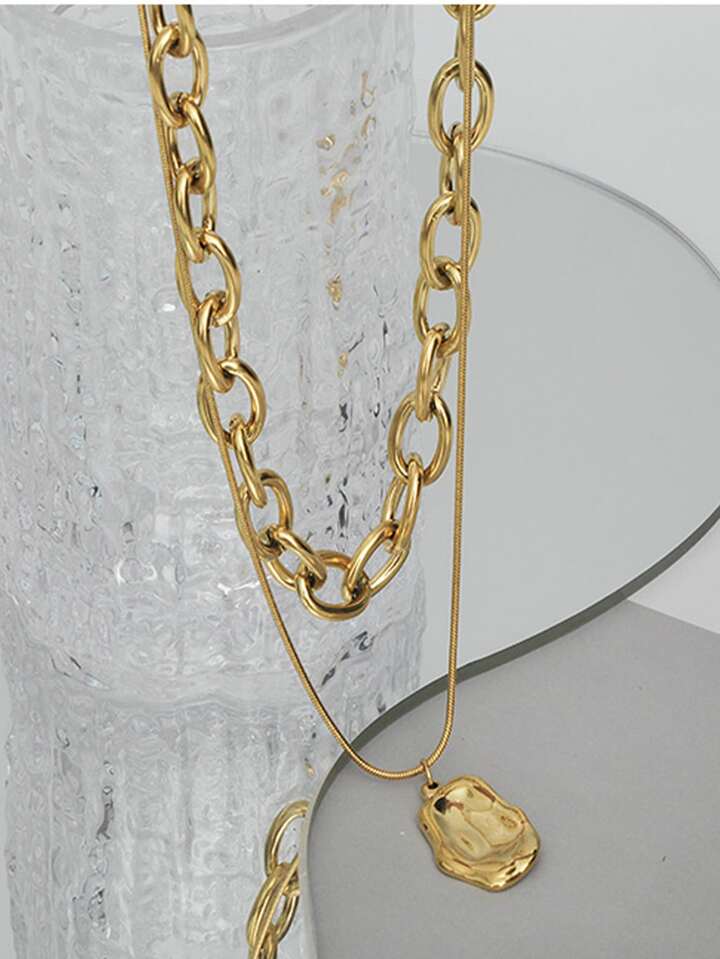 Trendy Anti Tarnish Necklace Gold Plated