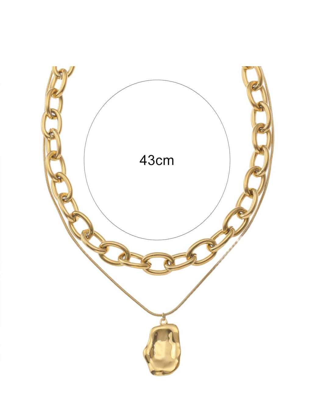 Trendy Anti Tarnish Necklace Gold Plated