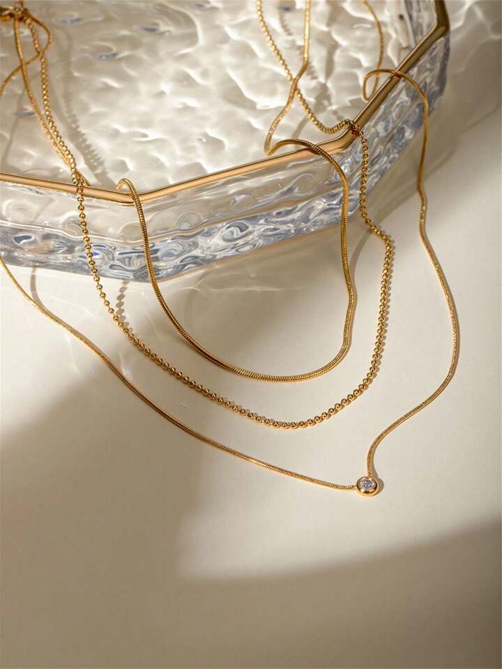 Multilayer Zirconia Beautiful Necklace