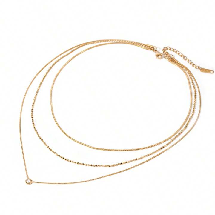 Multilayer Zirconia Beautiful Necklace