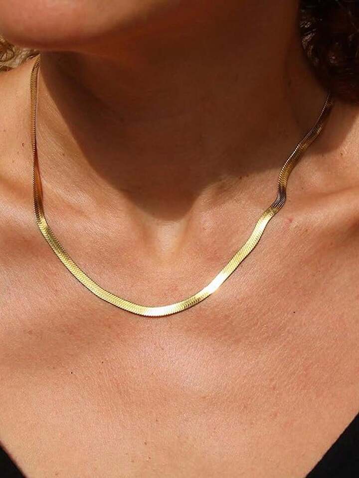 18K Gold Plated Snake Chain Necklace