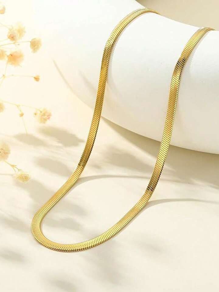18K Gold Plated Snake Chain Necklace