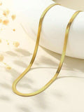 18K Gold Plated Snake Chain Necklace