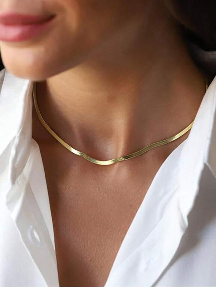 18K Gold Plated Braided Snake Chain Necklace
