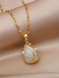 Titanium Tulip Necklace – Pink & Gold
