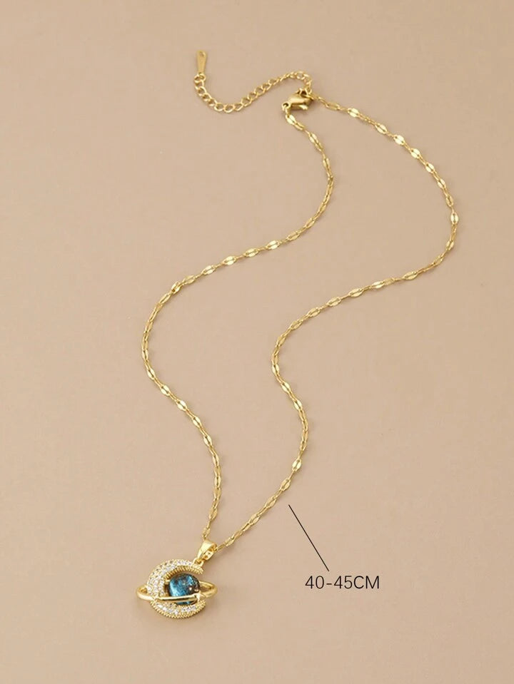 Celestial moon & butterfly pendant design