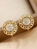 Cubic Zirconia Hoop Earrings Stunning Look