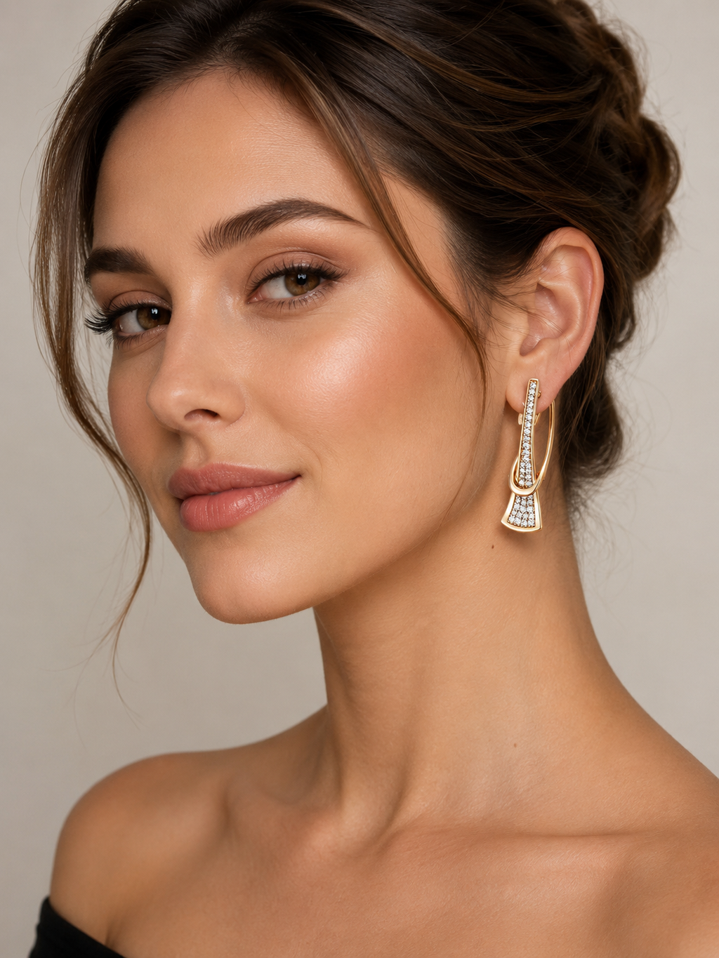 Classic Cubic Zirconia Teardrop Earrings