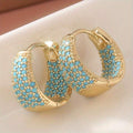 Bohemian Thick Creole Hoop Earrings
