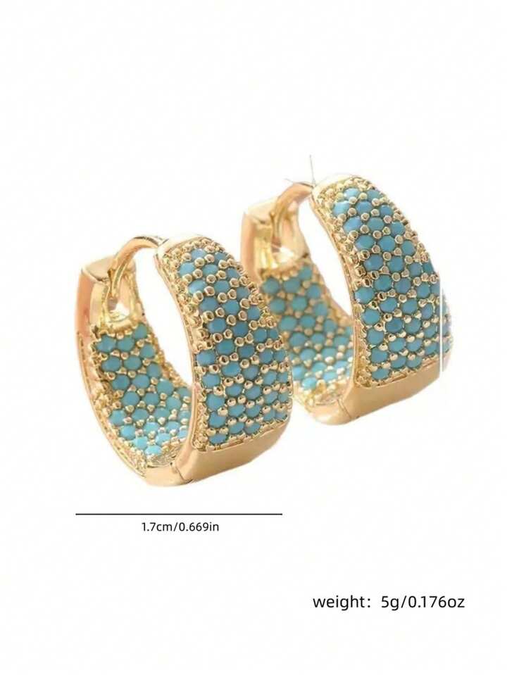 Bohemian Thick Creole Hoop Earrings