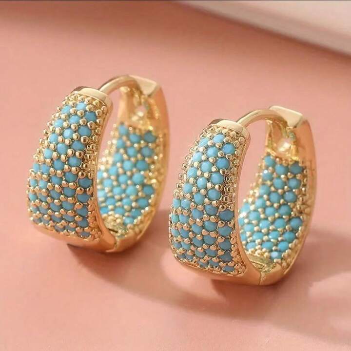 Bohemian Thick Creole Hoop Earrings
