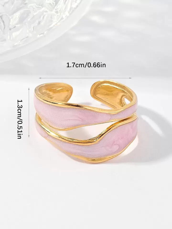 Hollow Out Cuff Ring  Fashion Jewelry