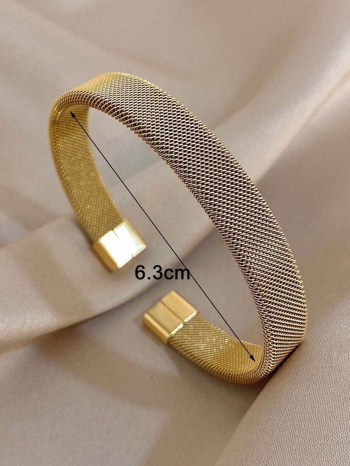 Open Chunky Bangle 3 Bracelet Set Wide Cuff Jewelry