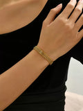 18K Gold Plated Stainless Steel Chain Link Bracelet