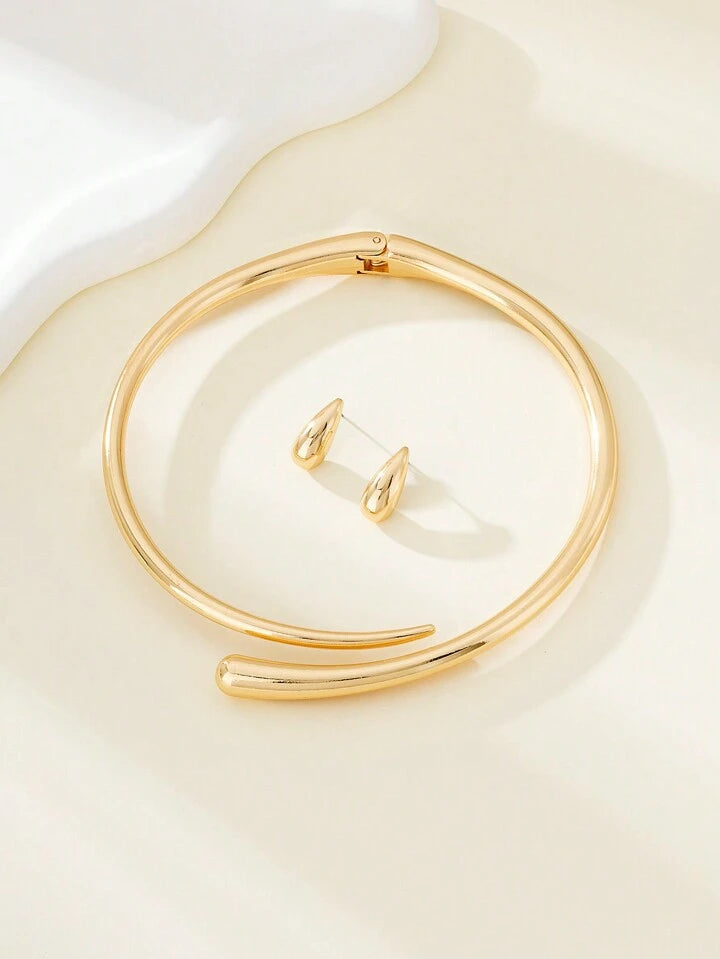 Simple & Stylish Alloy Water Drop Set