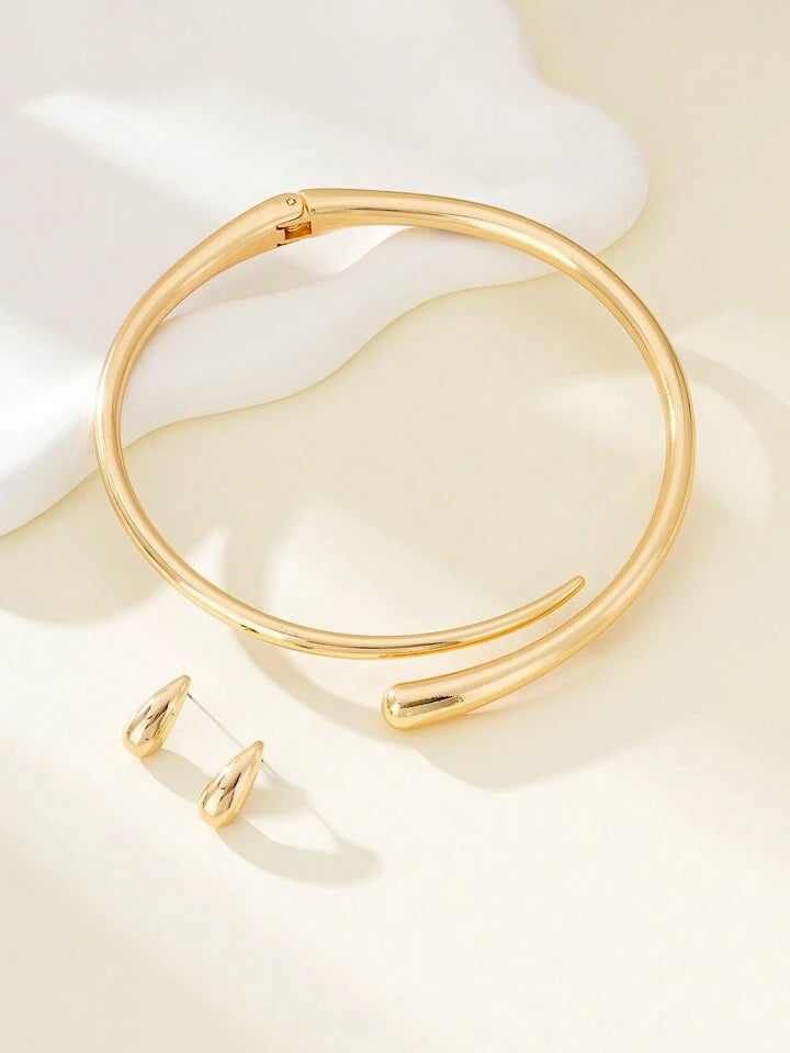 Simple & Stylish Alloy Water Drop Set