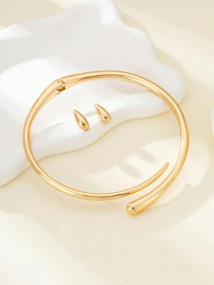 Simple & Stylish Alloy Water Drop Set