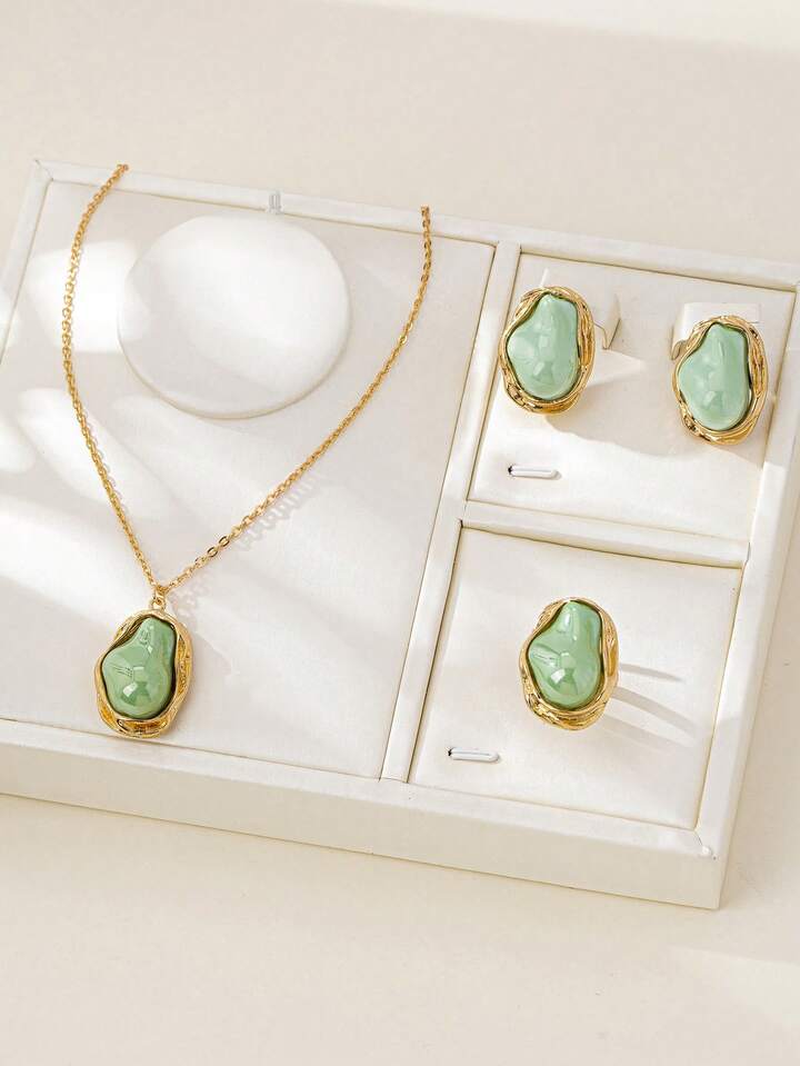 Vintage Irregular Pearl Jewelry Set