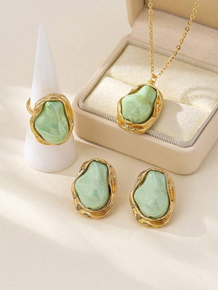 Vintage Irregular Pearl Jewelry Set