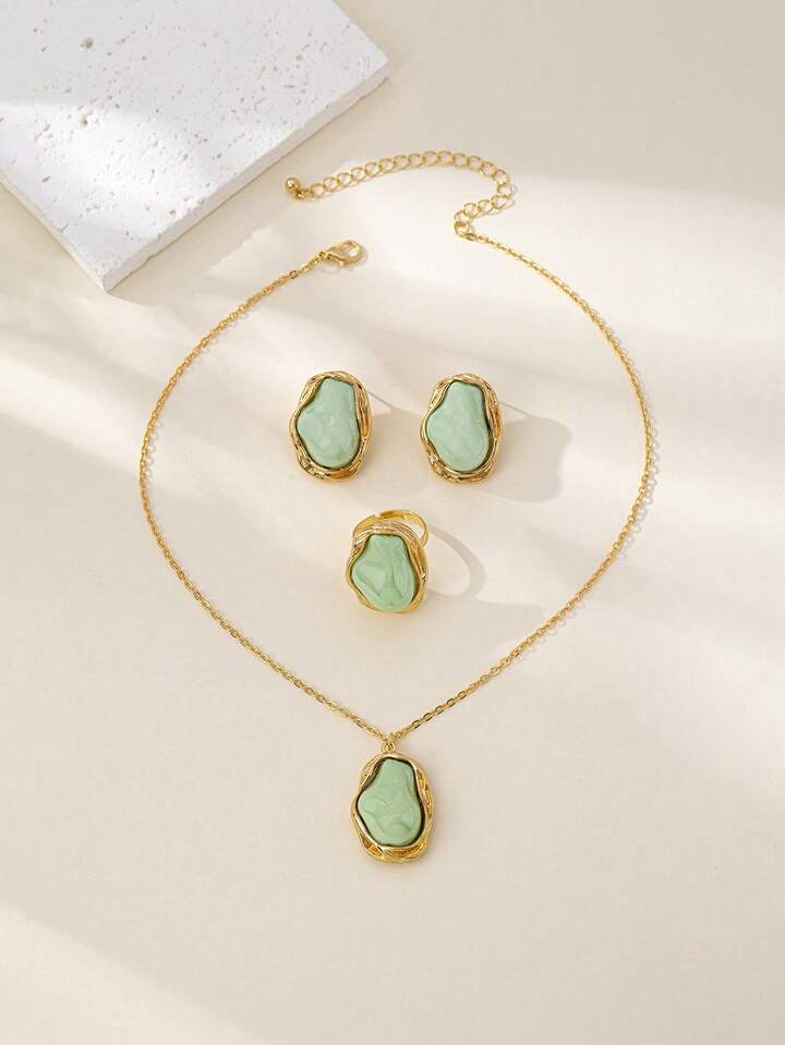 Vintage Irregular Pearl Jewelry Set